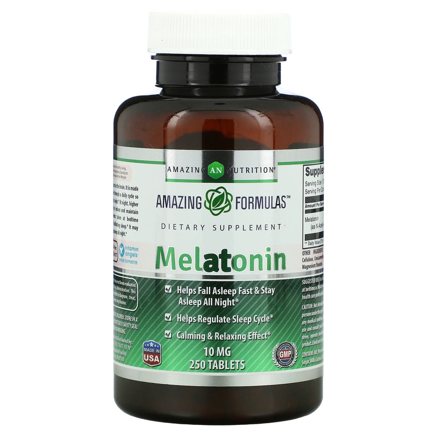 Amazing Nutrition-Melatonin-10 mg-250 Tablets