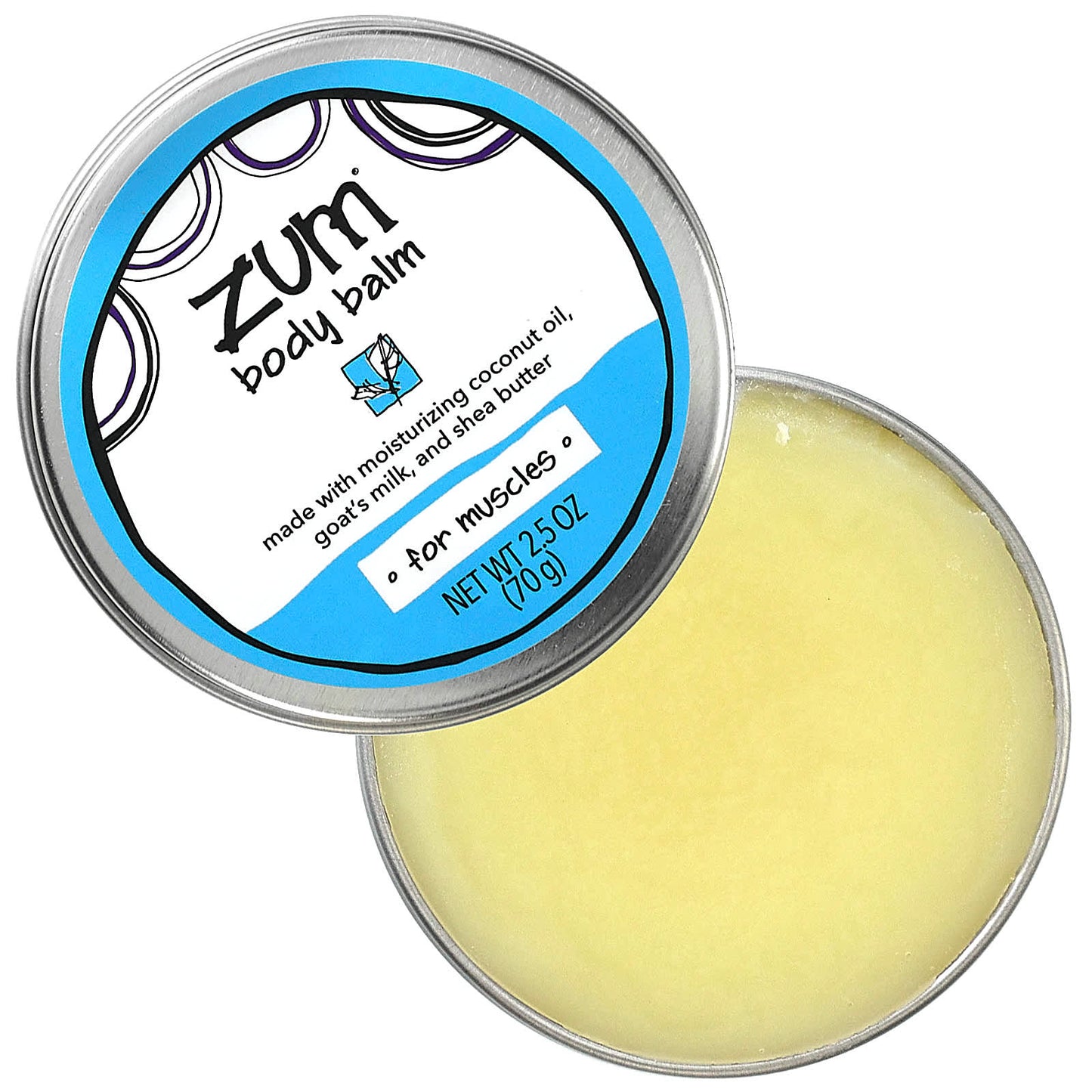 ZUM, Zum Body Balm for Muscles, 2.5 oz (70 g)