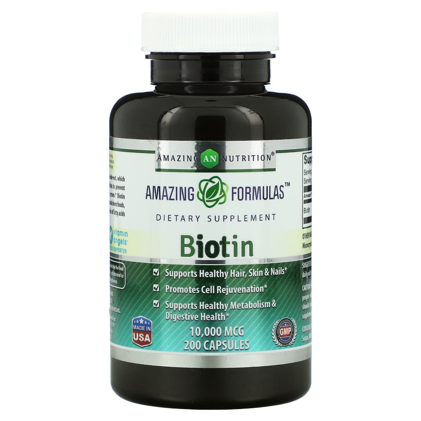 Amazing Nutrition-Biotin-10,000 mcg-200 Capsules