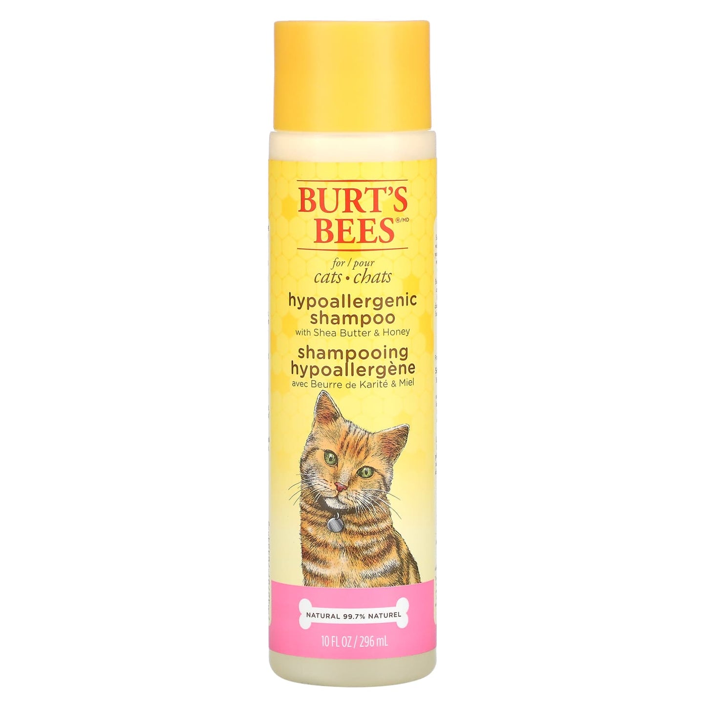 Burt's Bees-Hypoallergenic Shampoo for Cats with Shea Butter & Honey-10 fl oz (296 ml)