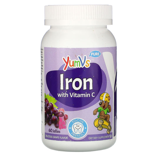 YumV's-Pure-Iron with Vitamin C-Grape-60 Jellies