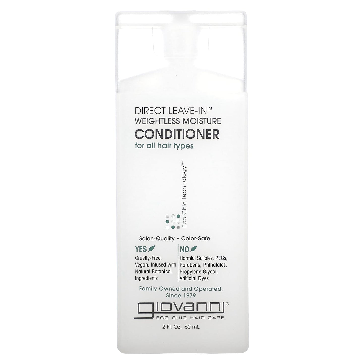 Giovanni-Direct Leave-In Weightless Moisture Conditioner-For All Hair Types-2 fl oz (60 ml)