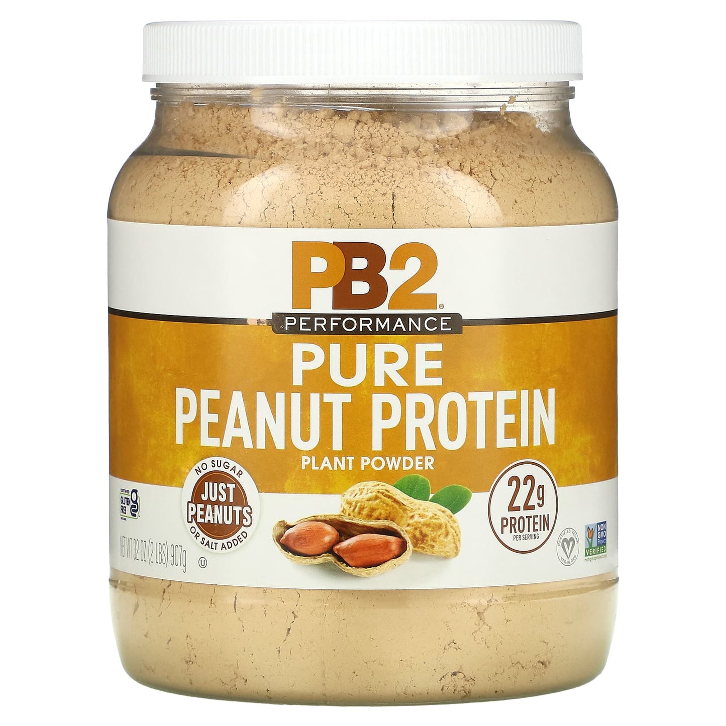 PB2 Foods-Pure Peanut Protein Plant Powder-2 lbs ( 907 g)