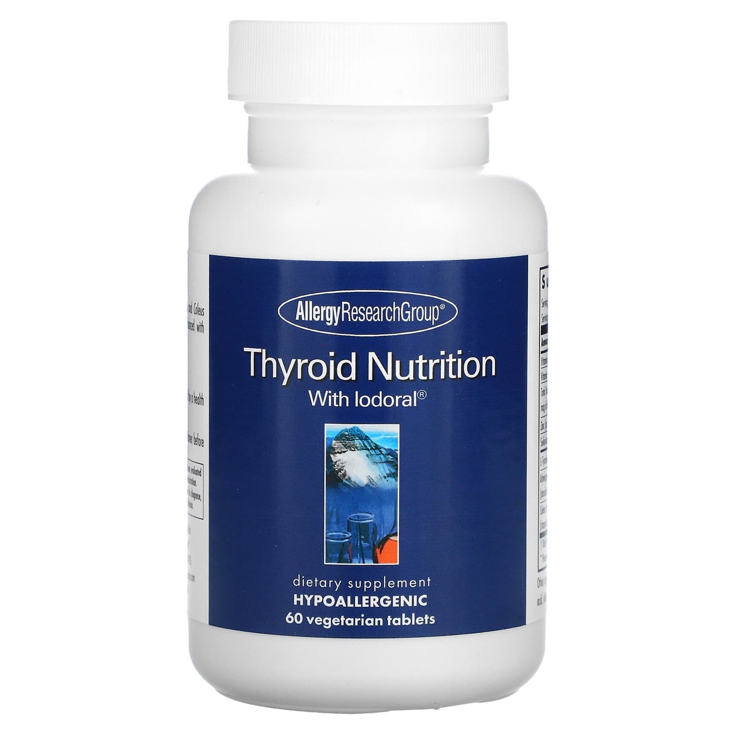 Allergy Research Group-Thyroid Nutrition with Iodoral-60 Vegetarian Tablets