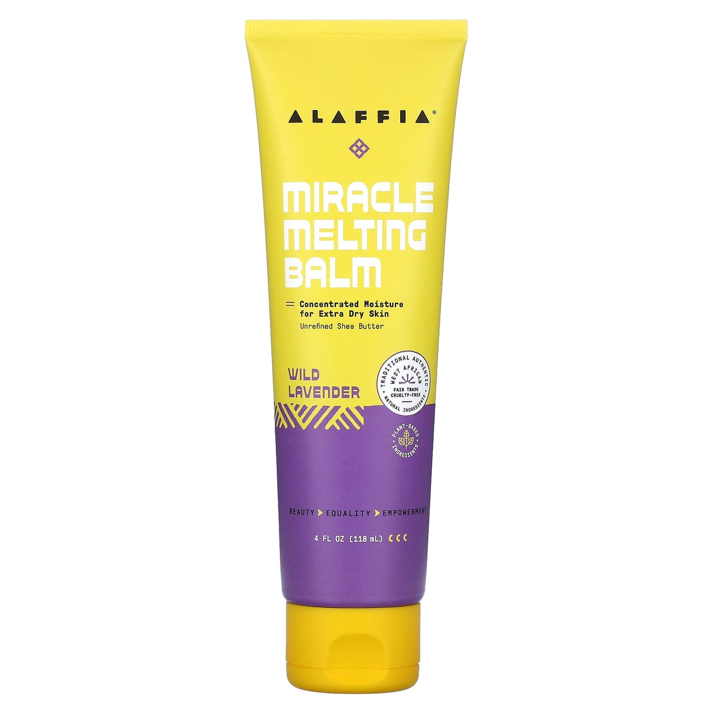 Alaffia-Miracle Melting Balm-Wild Lavender-4 fl oz (118 ml)