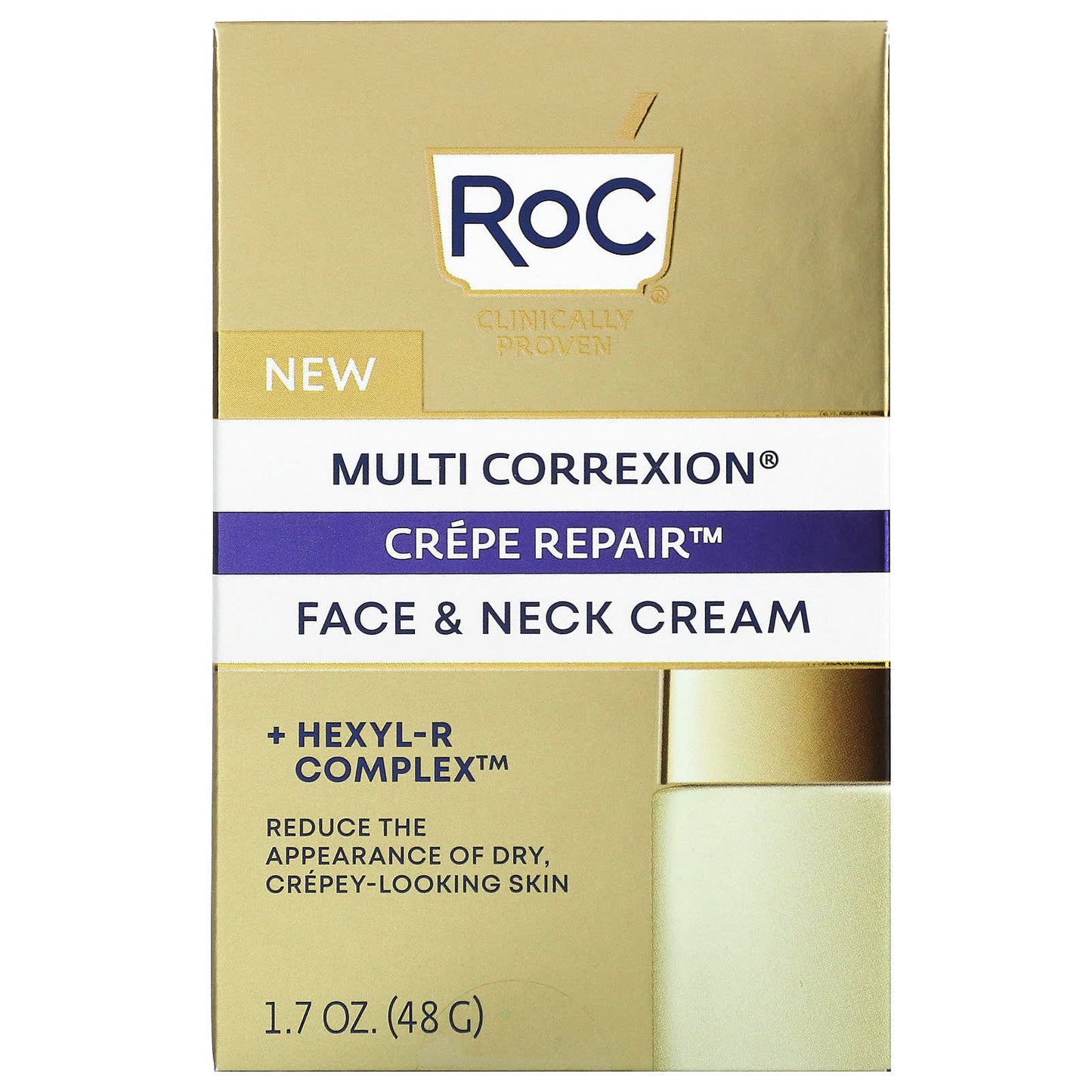 RoC, Multi Correxion, Crepe Repair, Face & Neck Cream, 1.7 oz (48 g)