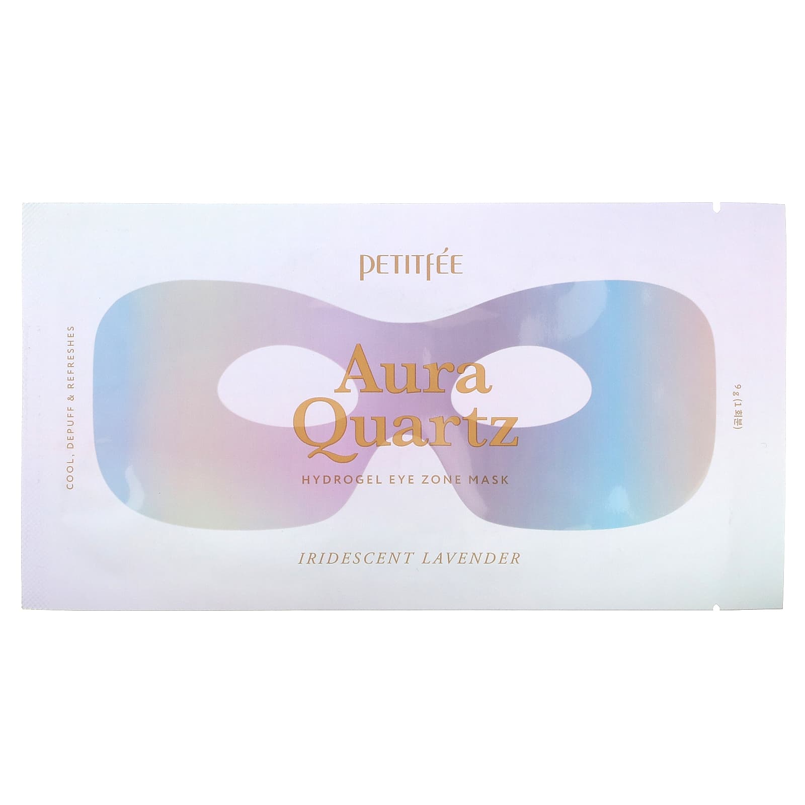 Petitfee-Aura Quartz-Hydrogel Eye Zone Beauty Mask-Iridescent Lavender-1 Mask-9 g