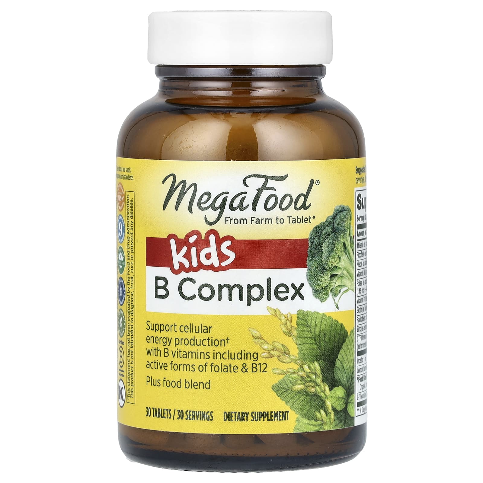 MegaFood-Kids B Complex-30 Tablets