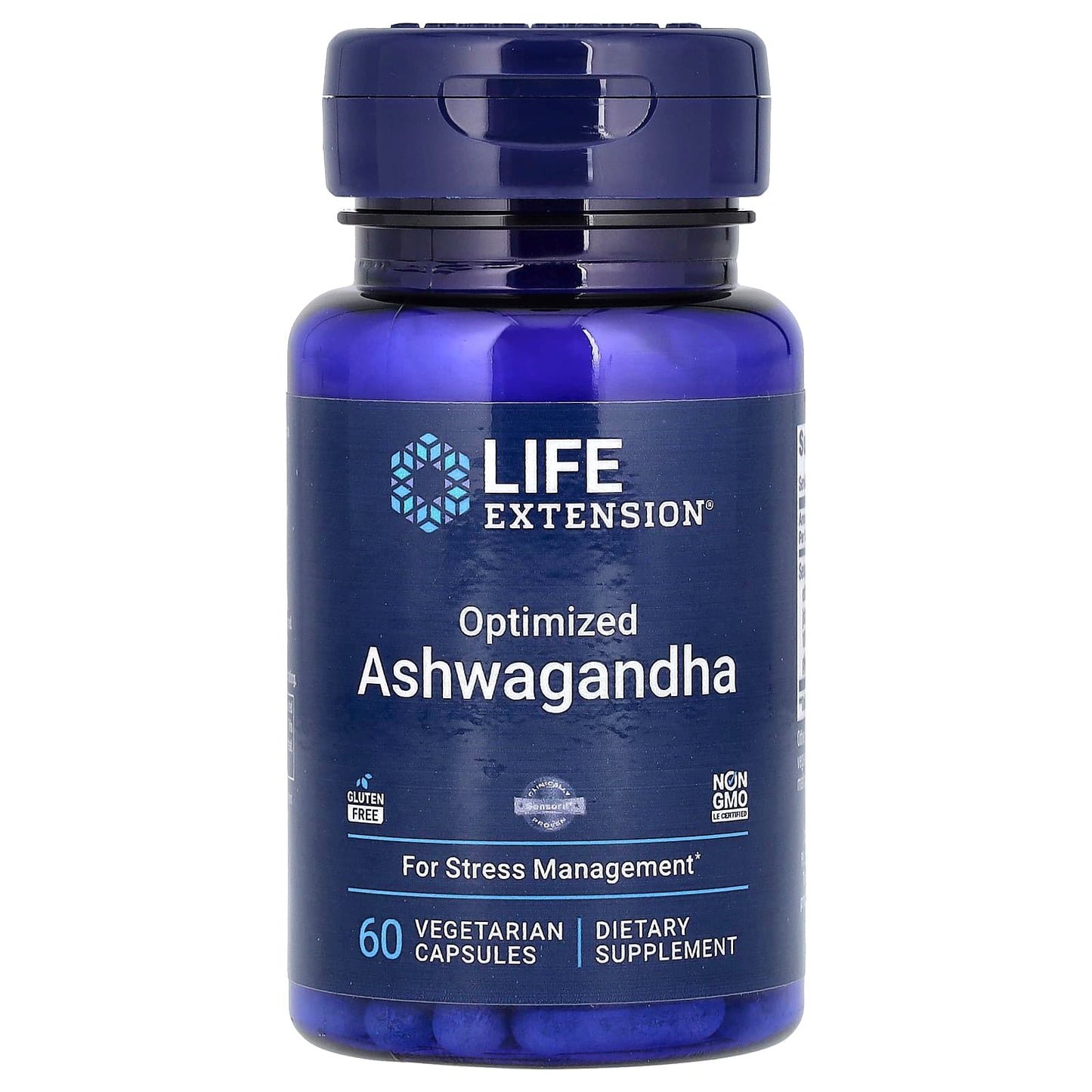 Life Extension-Optimized Ashwagandha-60 Vegetarian Capsules