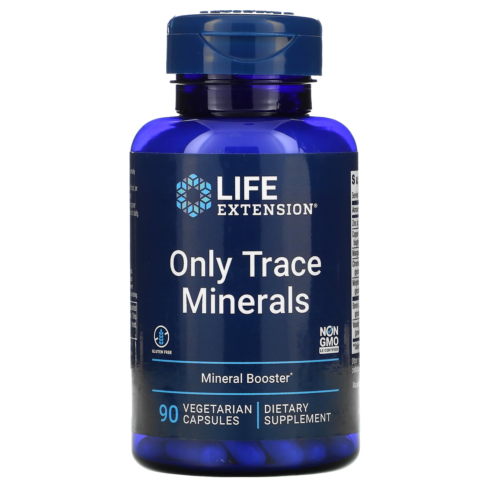 Life Extension-Only Trace Minerals-90 Vegetarian Capsules
