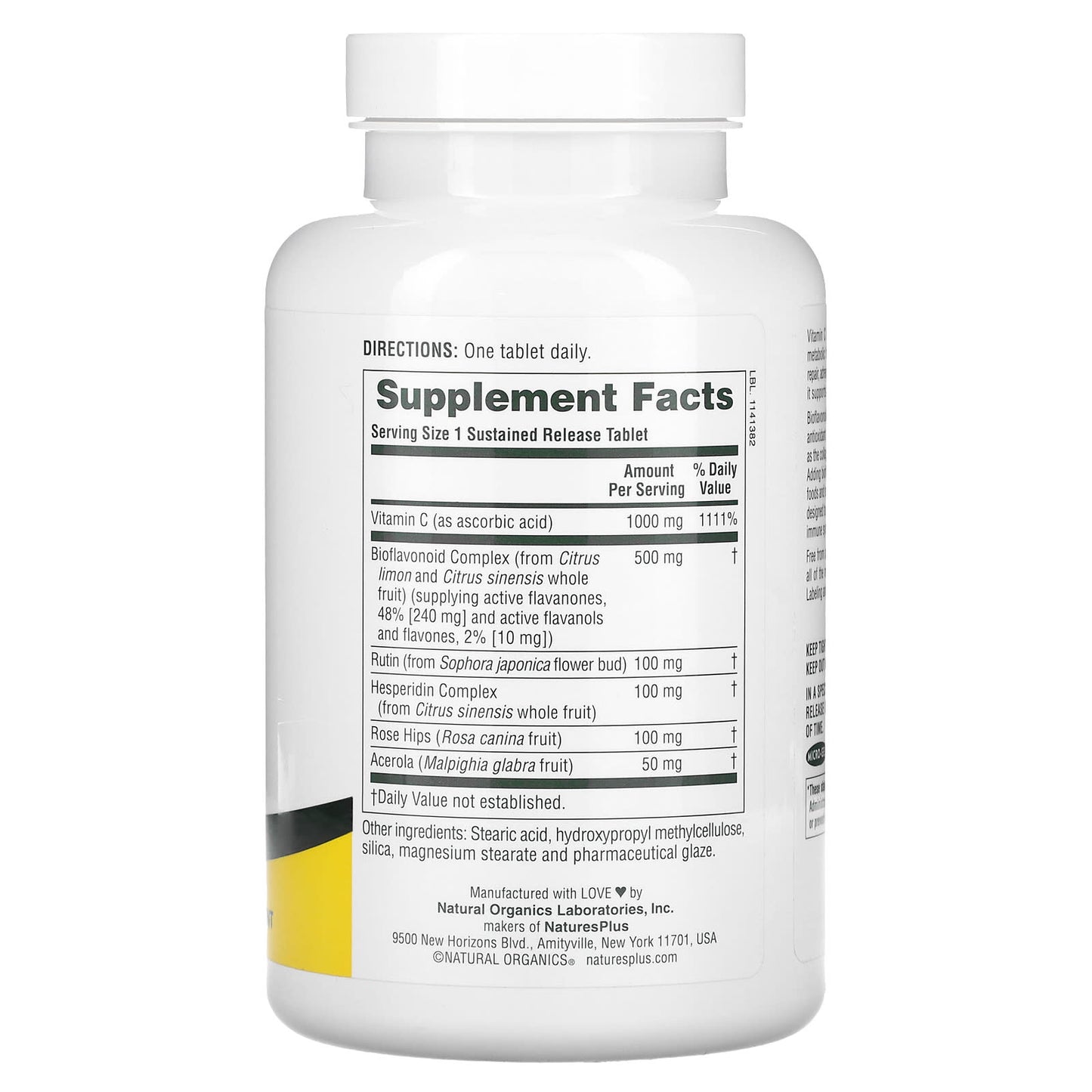 NaturesPlus, Sustained Release Super C Complex, 180 Tablets