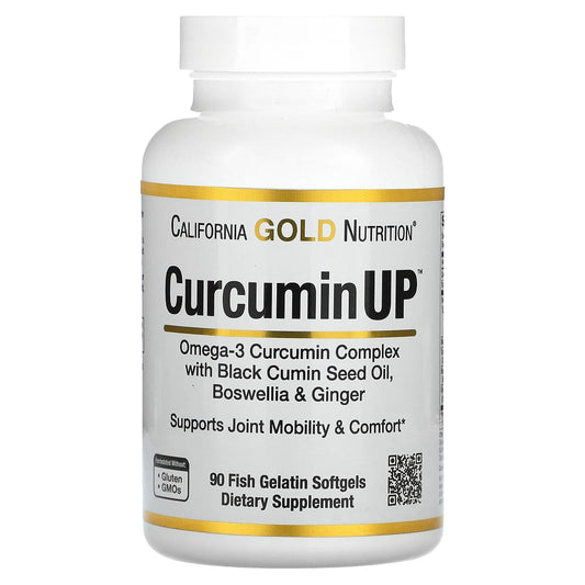 California Gold Nutrition-Curcumin UP-90 Fish Gelatin Softgels