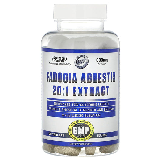 Hi Tech Pharmaceuticals-Fadogia Agrestis 20:1 Extract-600 mg-90 Tablets