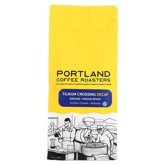 Portland Coffee Roasters-Tilikum Crossing Decaf-Ground-Medium Roast-12 oz (340 g)