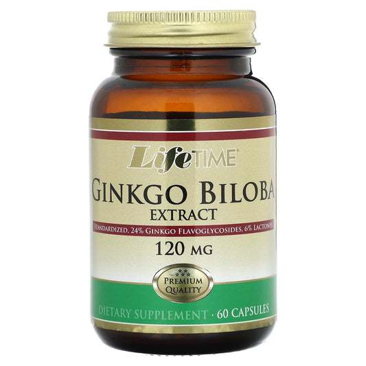 LifeTime Vitamins-Ginkgo Biloba Extract-120 mg-60 Capsules