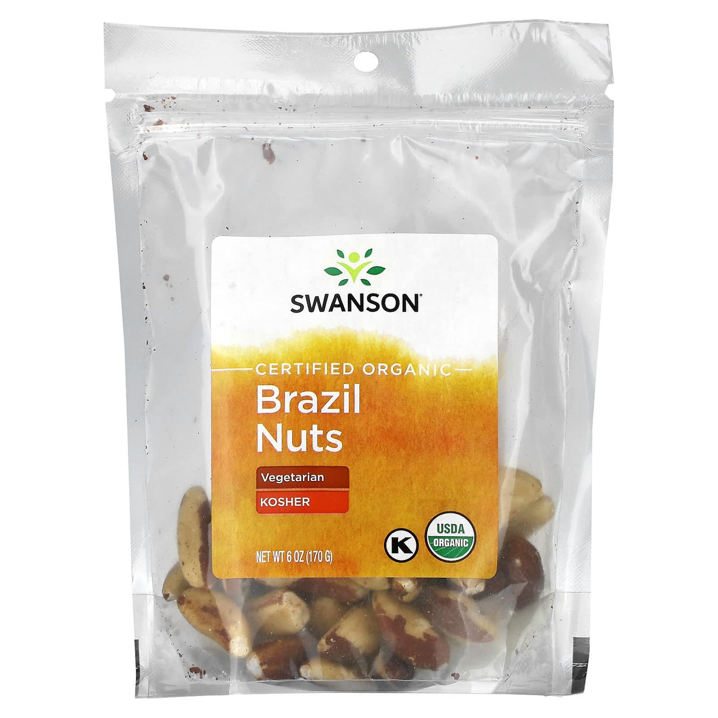 Swanson-Organic Brazil Nuts-6 oz (170 g)