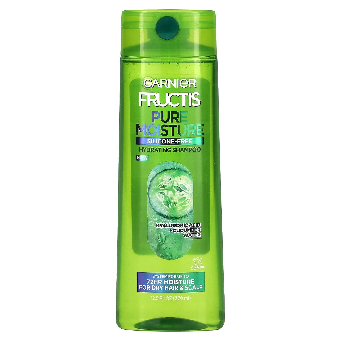 Garnier-Pure Moisture-Hydrating Shampoo-For Dry Hair & Scalp-12.5 fl oz (370 ml)