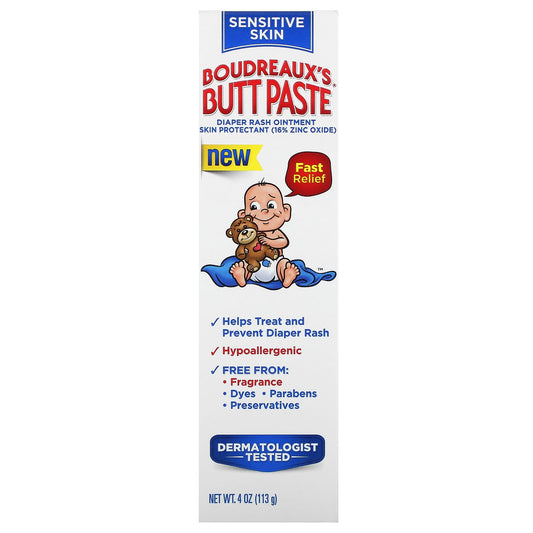 Boudreaux's Butt Paste-Butt Paste-Diaper Rash Ointment-Sensitive Skin-4 oz (113 g)