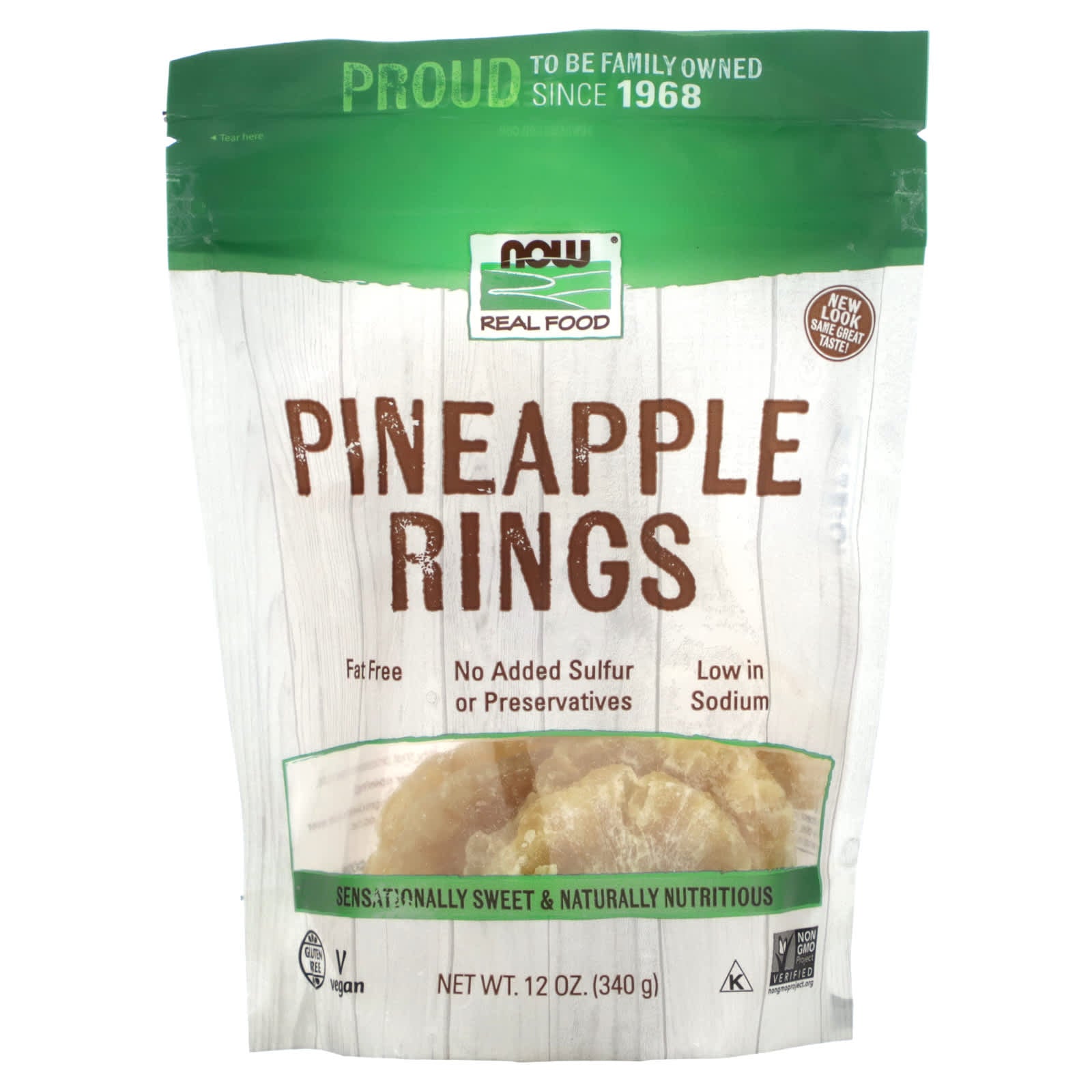 NOW Foods-Pineapple Rings-12 oz (340 g)