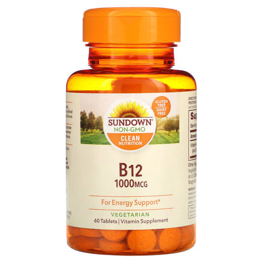 Sundown Naturals-B-12-1,000 mcg-60 Tablets