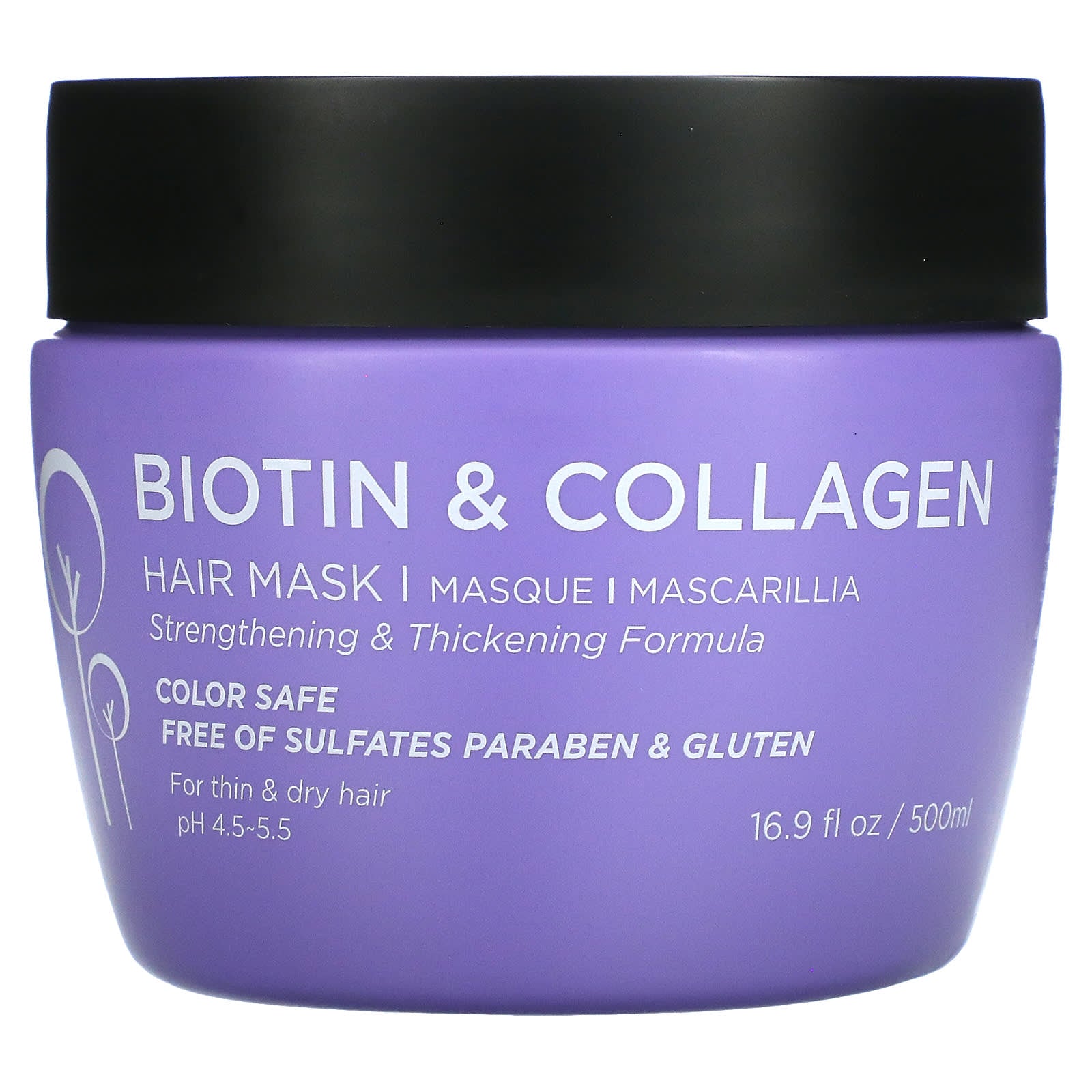 Luseta Beauty-Biotin & Collagen-Hair Mask-16.9 fl oz (500 ml)