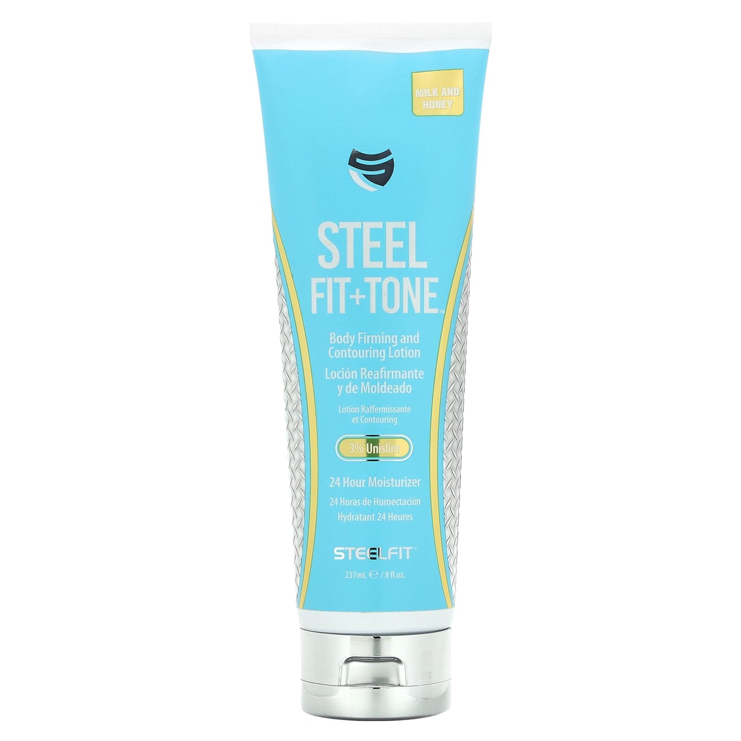 SteelFit-Fit + Tone-Body Firming and Contouring Lotion-Milk and Honey-8 fl oz (237 ml)