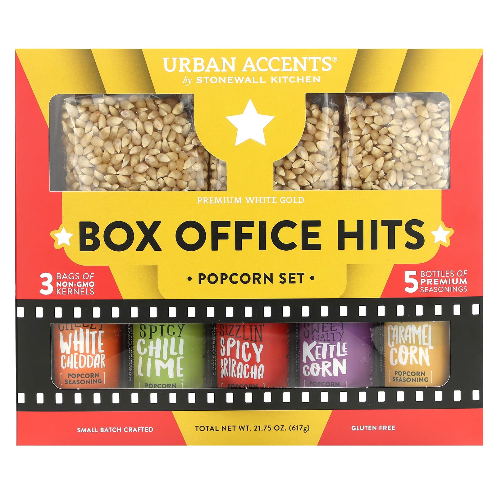 Urban Accents-Box Office Hits-Popcorn Set-8 Pieces