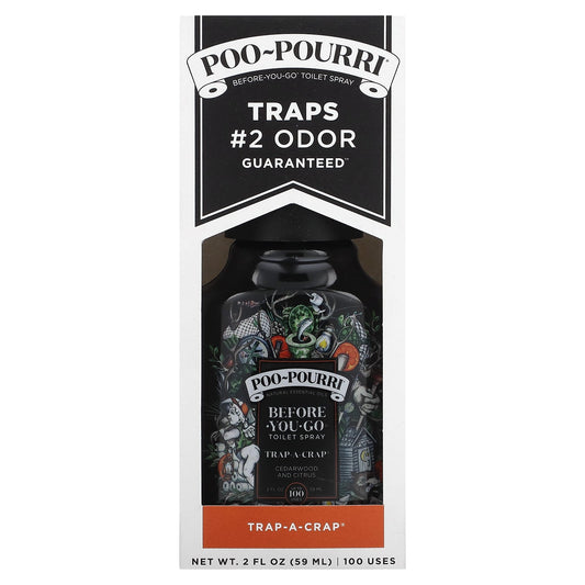 Poo-Pourri-Before-You-Go Toilet Spray-Trap-A-Crap-Cedarwood and Citrus-2 fl oz (59 ml)
