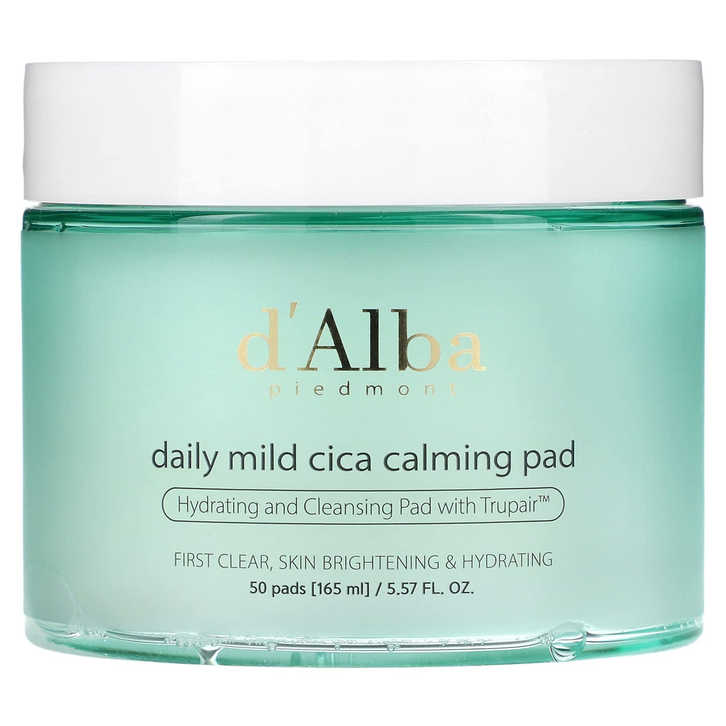 d'Alba-Daily Mild Cica Calming Pad-50 Pads-5.57 fl oz (165 ml)