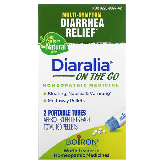 Boiron-Diaralia On The Go-2 Portable Tubes-Approx. 80 Pellets Each