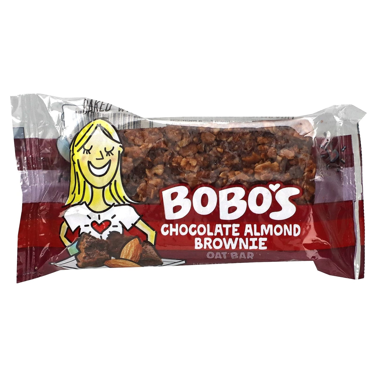 Bobo's Oat Bars, Chocolate Almond Brownie, 12 Bars, 3 oz (85 g) Each