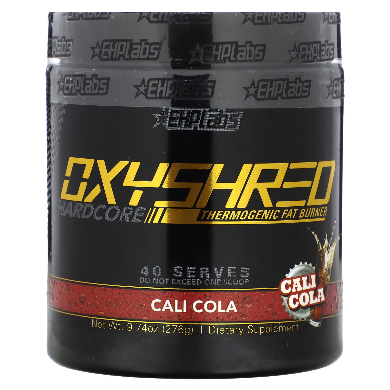 EHPlabs-OxyShred Hardcore-Thermogenic Fat Burner-Cali Cola-9.74 oz (276 g)