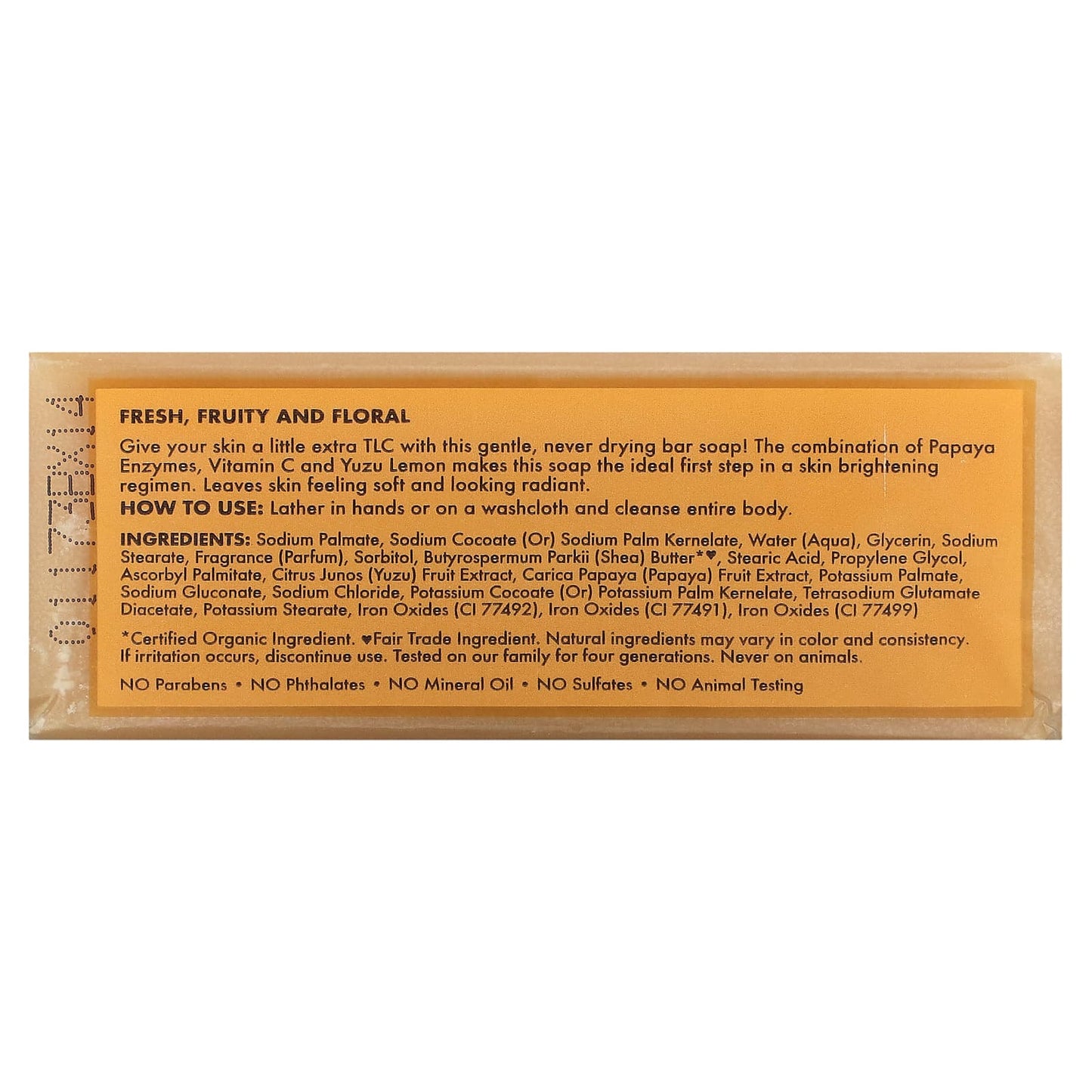 SheaMoisture, Revive & Brighten Bar Soap, Papaya & Vitamin C, 8 oz (227 g)