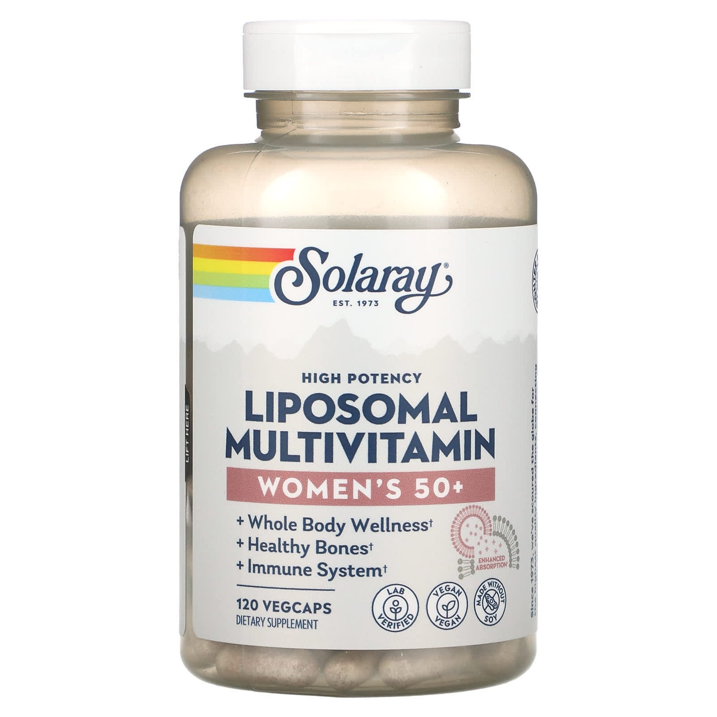 Solaray-High Potency Women's 50+ Liposomal Multivitamin-120 VegCaps