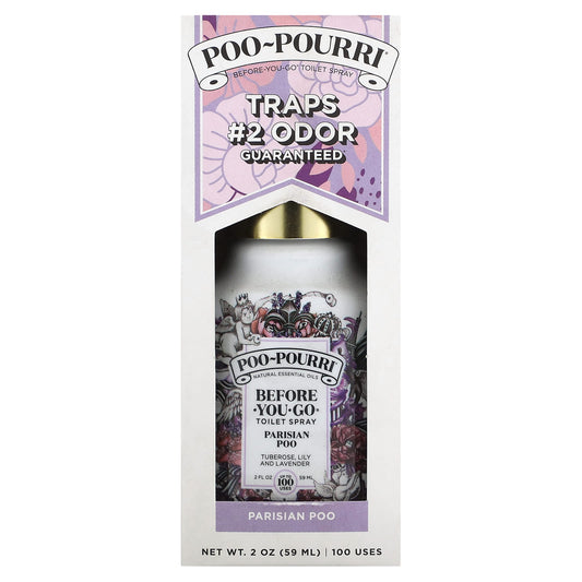 Poo-Pourri-Before-You-Go Toilet Spray-Parisian Poo-Tuberose-Lily and Lavender-2 fl oz (59 ml)
