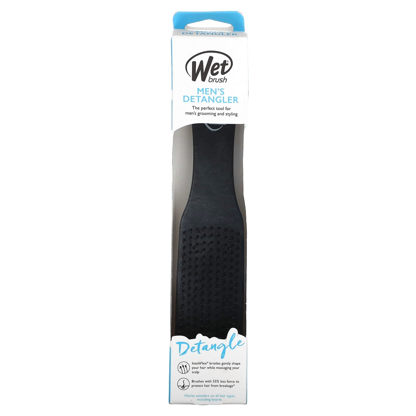 Wet Brush, Men's Detangler, Black, 1 Brush