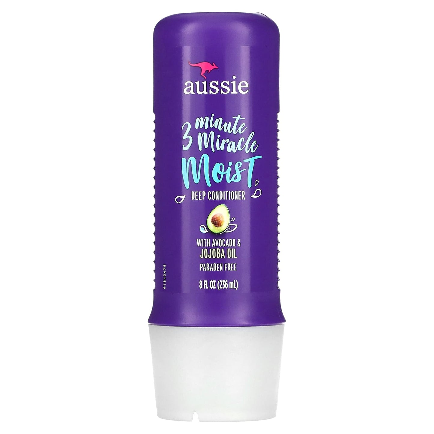 Aussie-3 Minute Miracle-Moist Deep Conditioner with Avocado & Jojoba Oil-8 fl oz (236 ml)