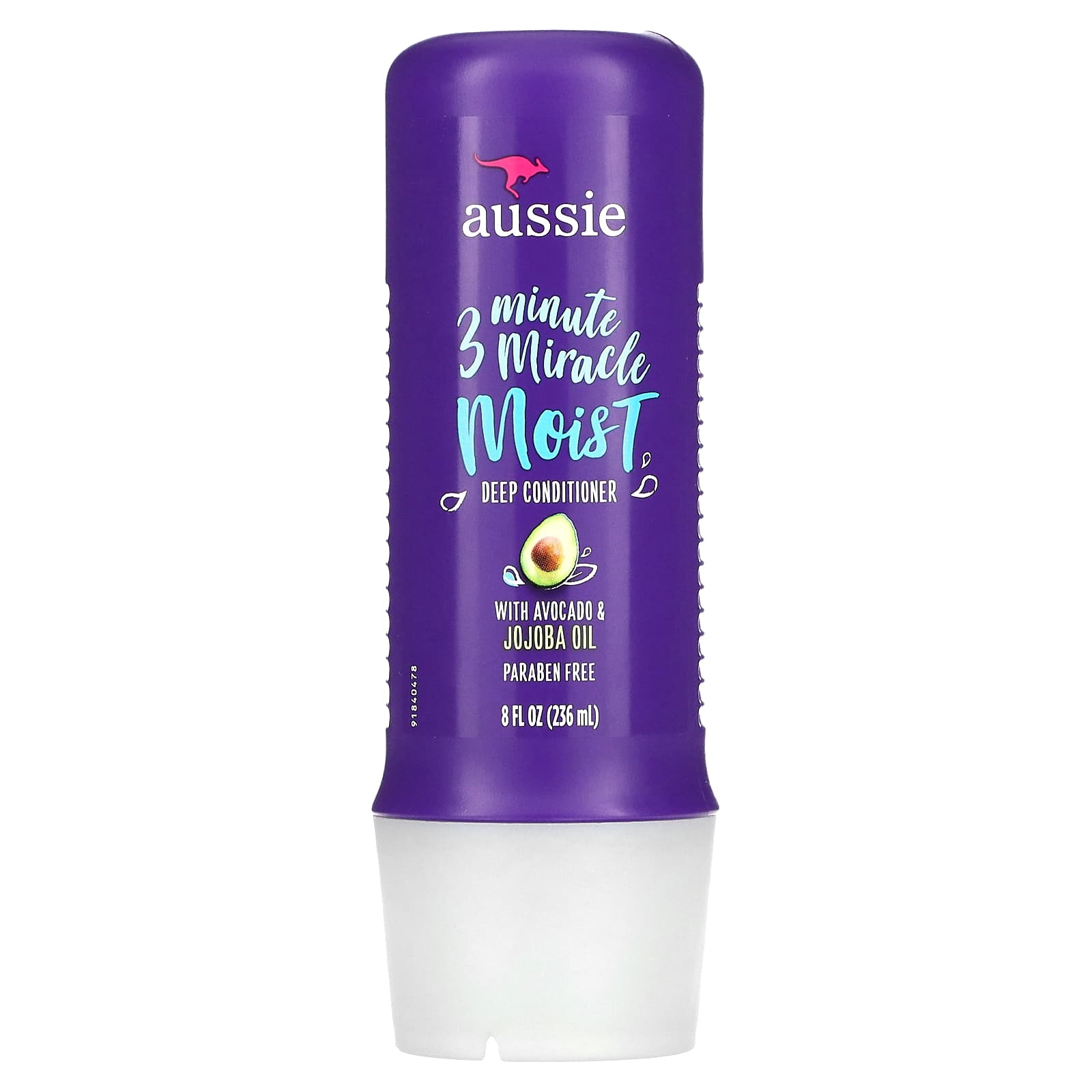 Aussie-3 Minute Miracle-Moist Deep Conditioner with Avocado & Jojoba Oil-8 fl oz (236 ml)