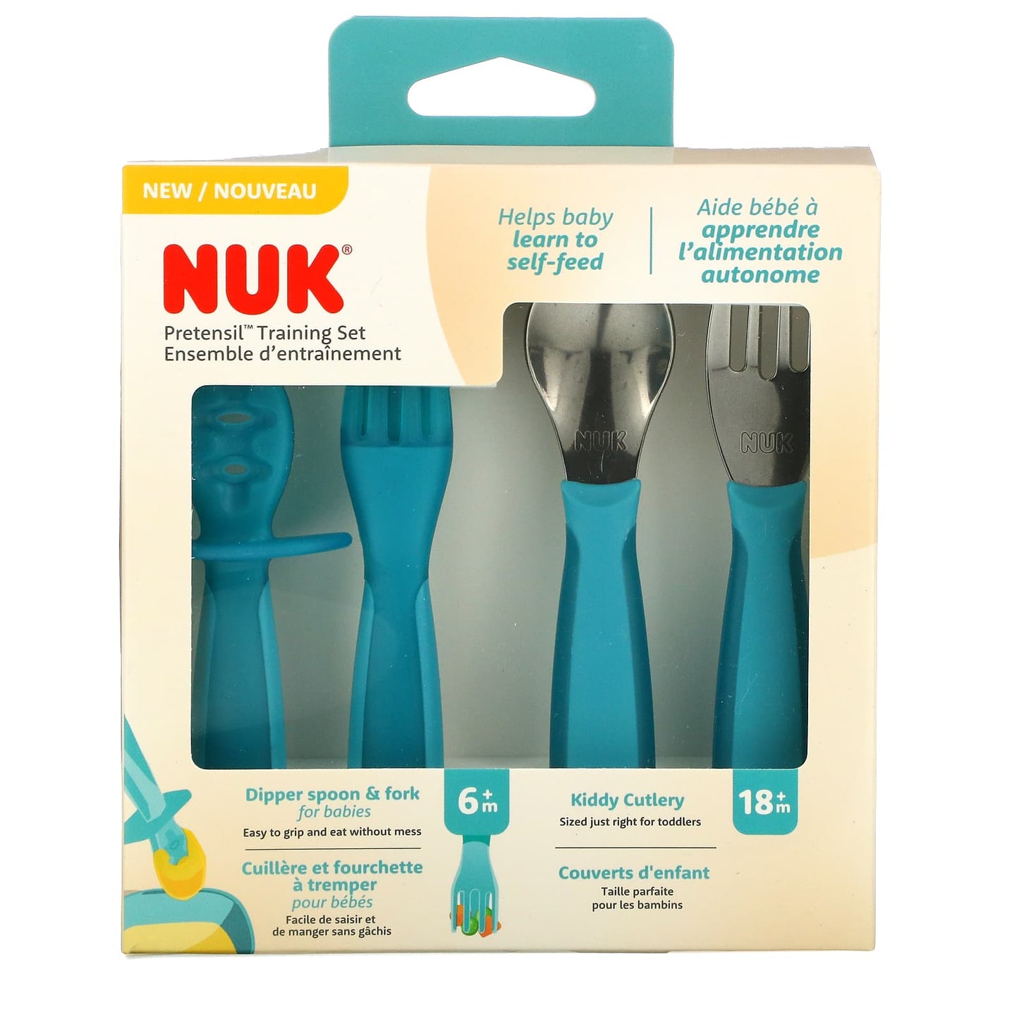 NUK-Pretensil Training Set-6 - 18+ Months-4 Piece Set