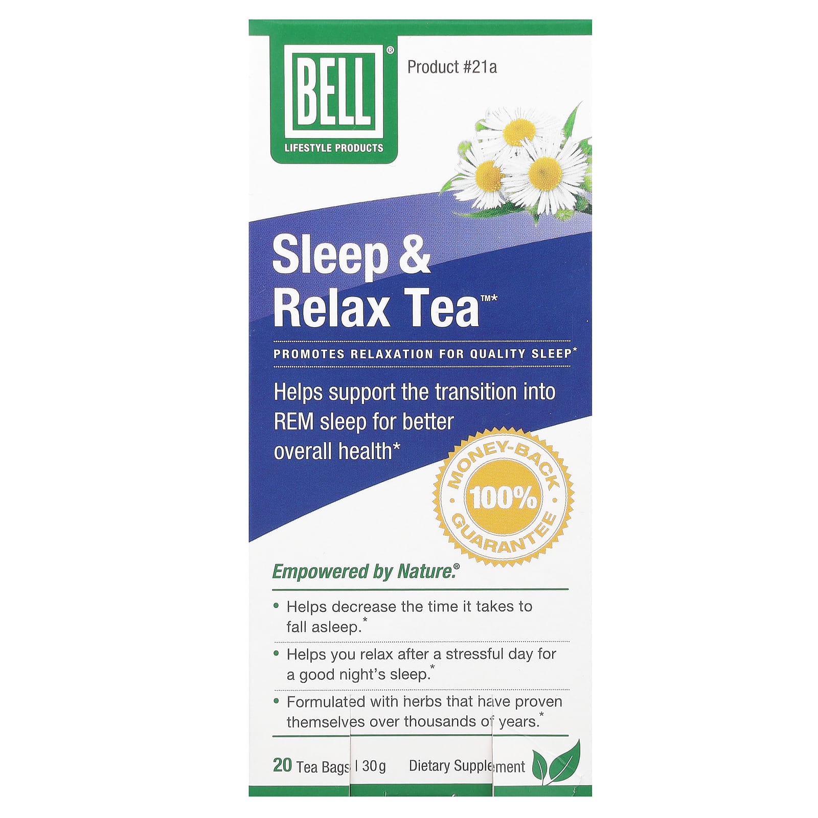 Bell Lifestyle-Sleep & Relax Tea-20 Tea Bags-30 g