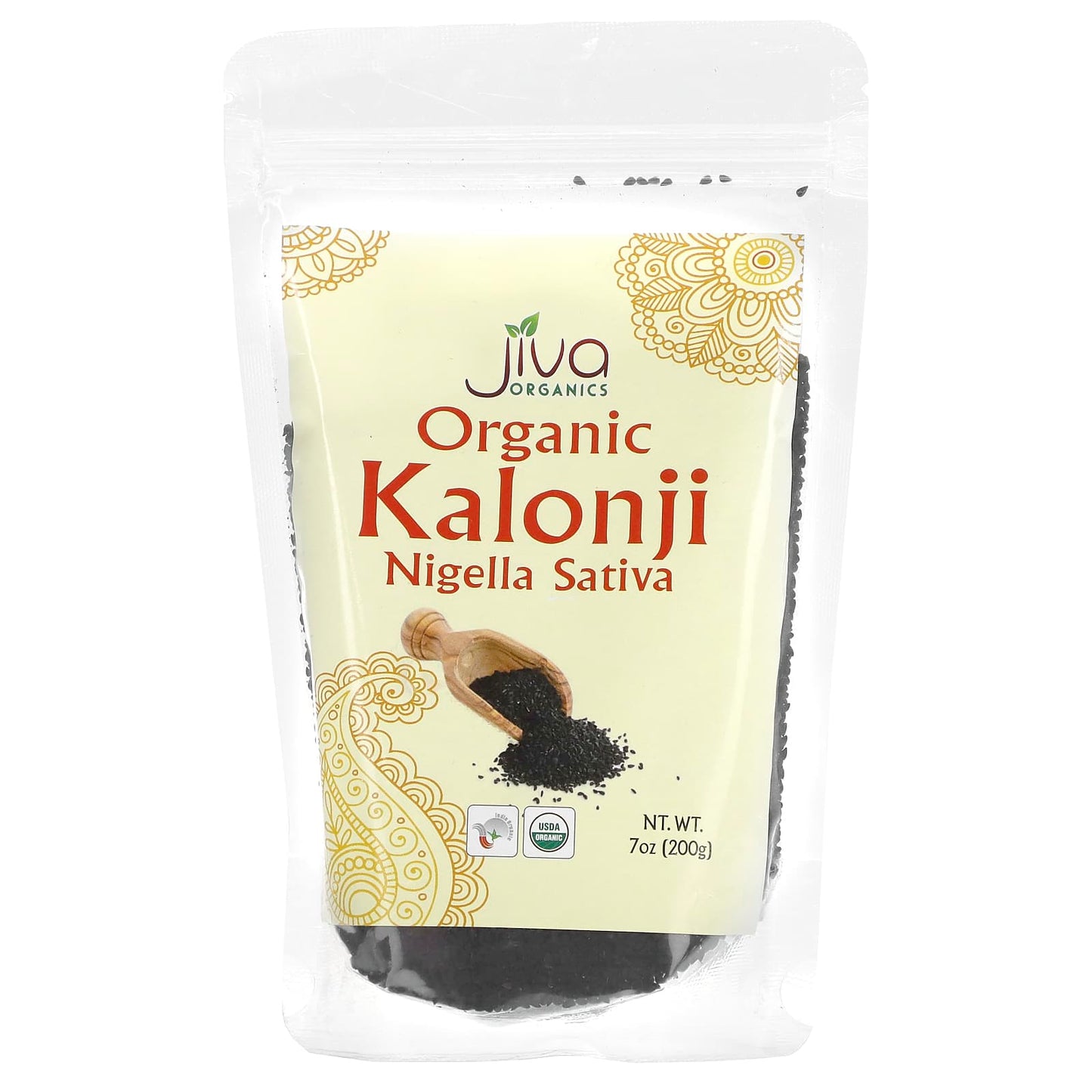 Jiva Organics-Organic Kalonji-Nigella Sativa-7 oz (200 g)