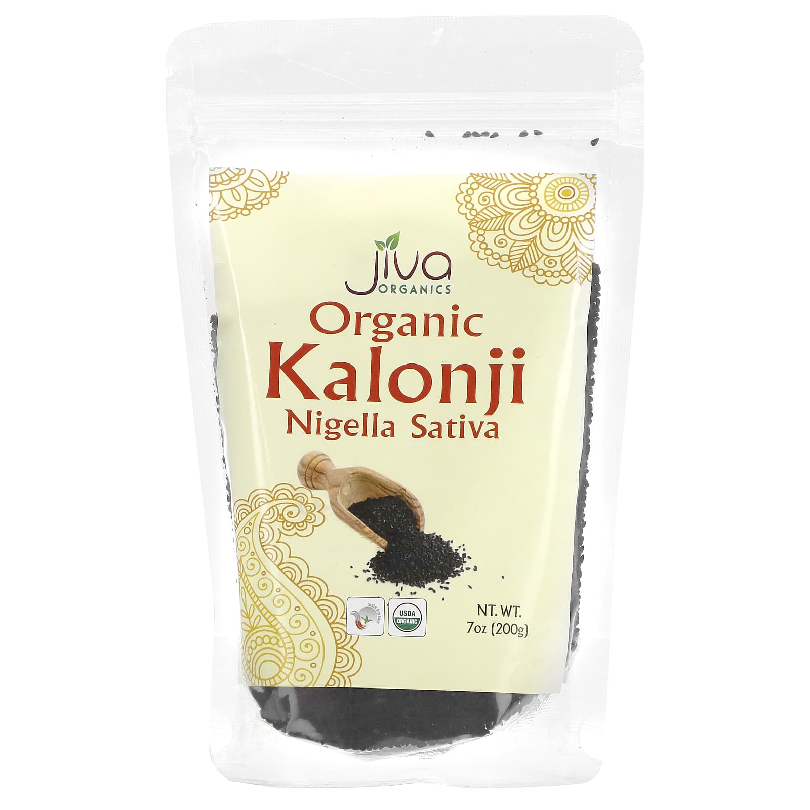 Jiva Organics-Organic Kalonji-Nigella Sativa-7 oz (200 g)