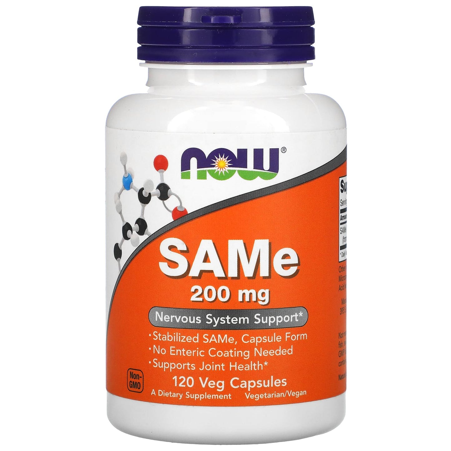 NOW Foods-SAMe (Disulfate Tosylate)-200 mg-120 Veg Capsules