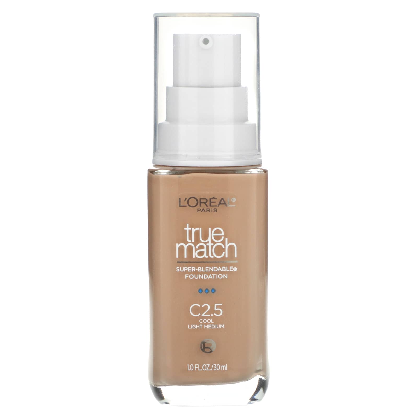 L'Oréal-True Match-Super-Blendable Foundation-C2.5 Cool Light Medium-1 fl oz (30 ml)