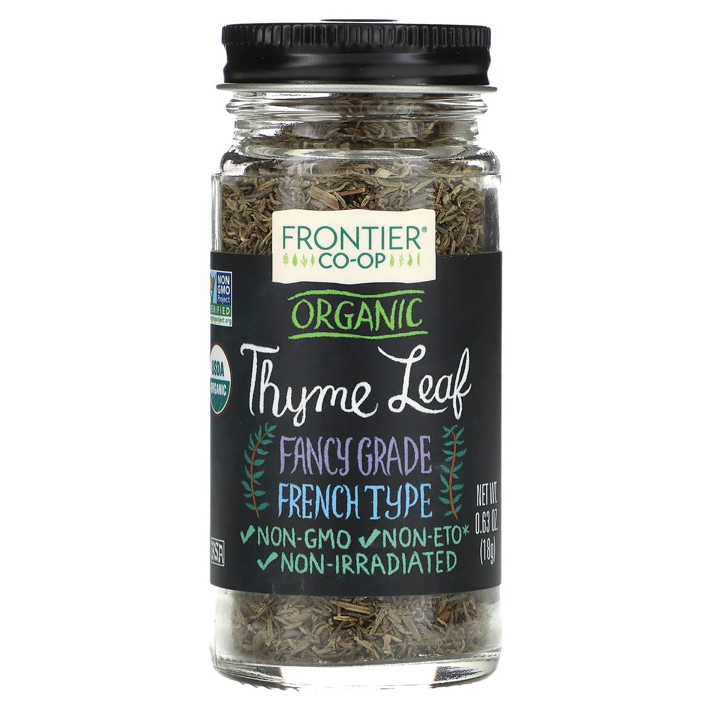 Frontier Co-op-Organic Thyme Leaf-0.63 oz (18 g)