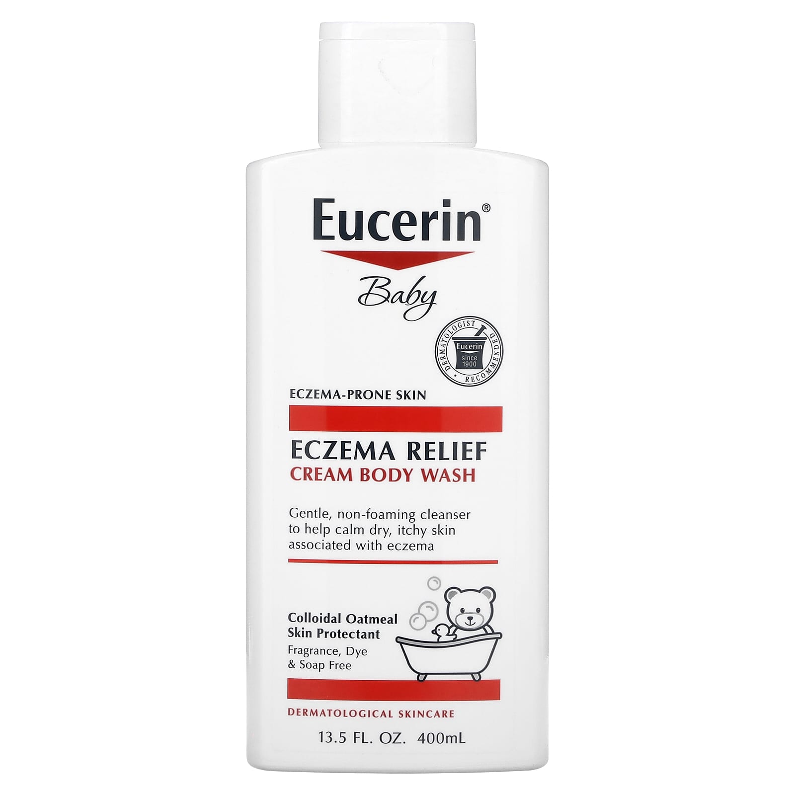 Eucerin-Baby-Eczema Relief-Cream Body Wash-13.5 fl oz (400 ml)