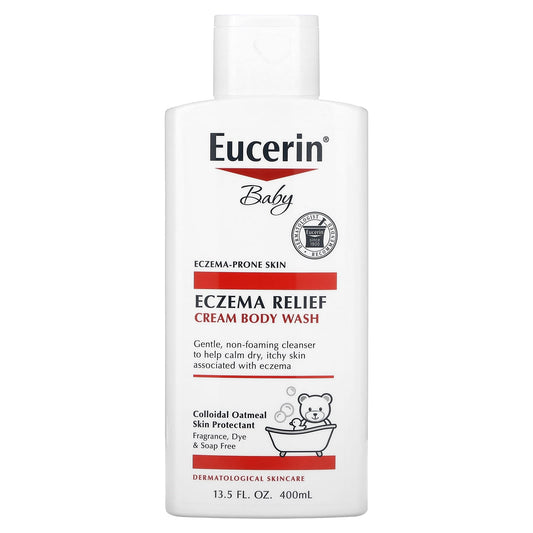 Eucerin-Baby-Eczema Relief-Cream Body Wash-13.5 fl oz (400 ml)