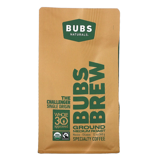 BUBS Naturals-Bubs Brew-The Challenger Single Origin-Ground-Medium Roast-12 oz (340 g)