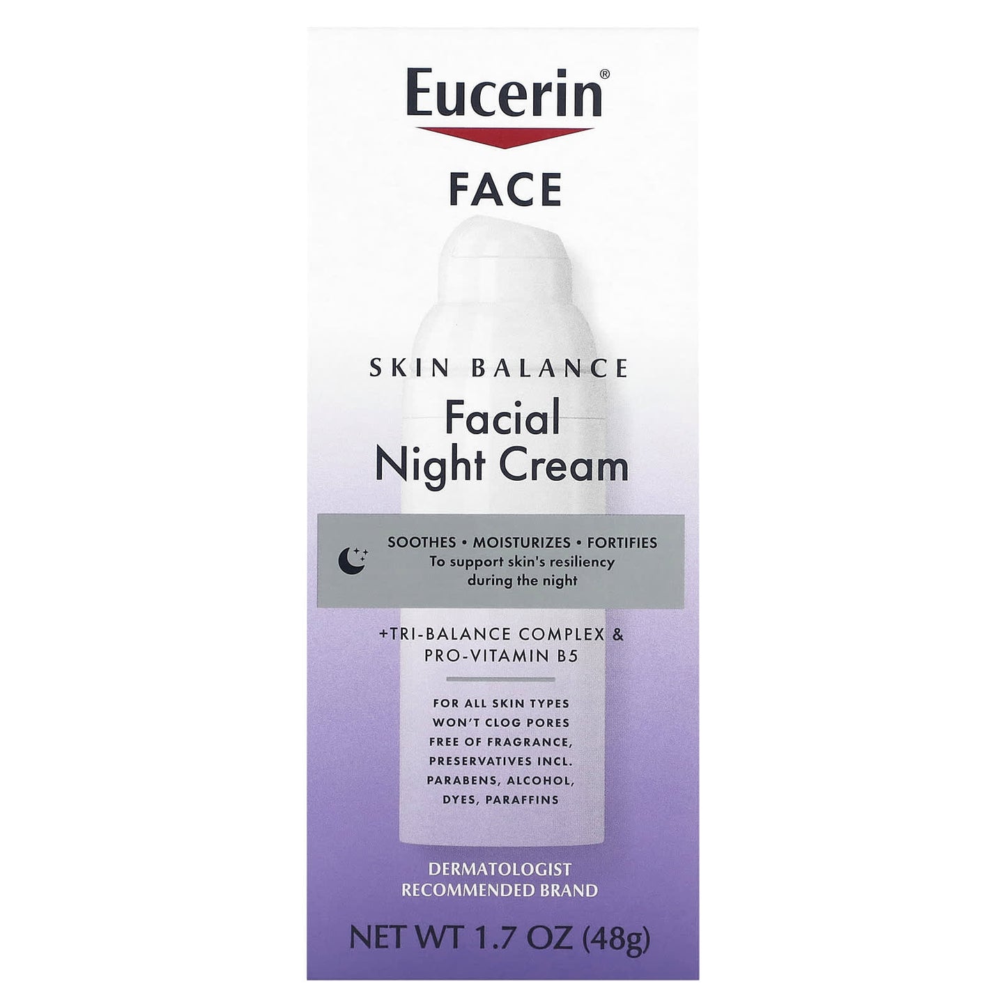 Eucerin, Skin Balance, Facial Night Cream, 1.7 oz (48 g)