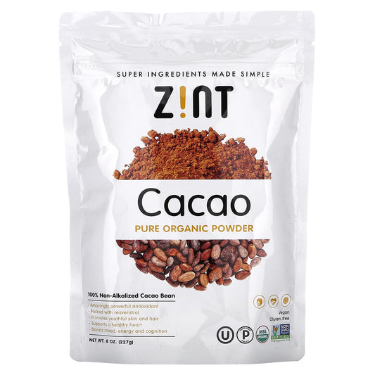 Zint-Pure Organic Powder-Cacao -8 oz (227 g)